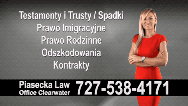 Saint Petersburg Polish lawyer, attorney, Florida, Floryda, Agnieszka Piasecka, Aga Piasecka